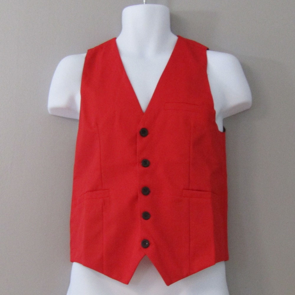 NEW MYMSTORM Red Buckle Back Vest Size L